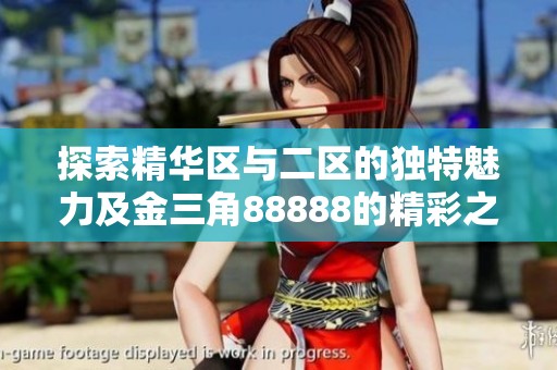 探索精华区与二区的独特魅力及金三角88888的精彩之处