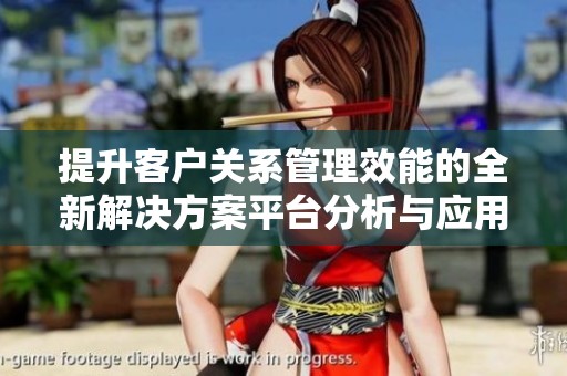 提升客户关系管理效能的全新解决方案平台分析与应用探讨