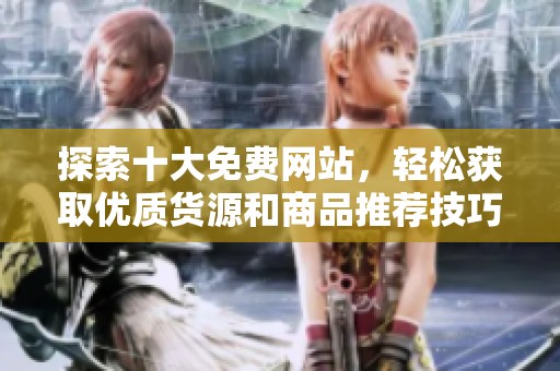 探索十大免费网站，轻松获取优质货源和商品推荐技巧