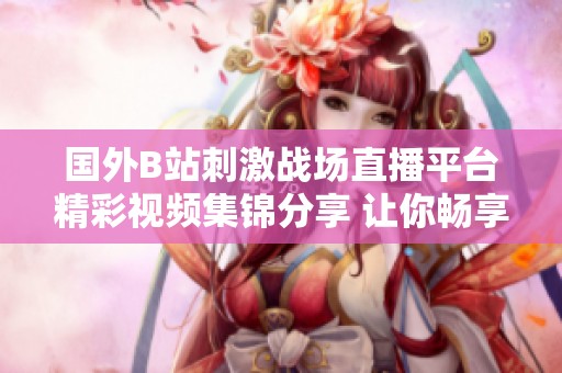 国外B站刺激战场直播平台精彩视频集锦分享 让你畅享游戏乐趣