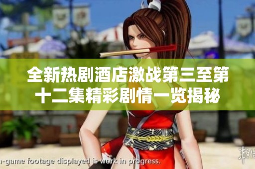 全新热剧酒店激战第三至第十二集精彩剧情一览揭秘