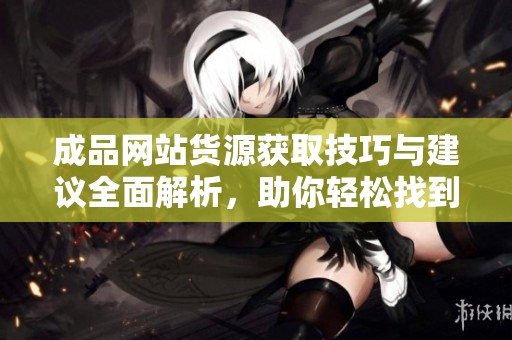 成品网站货源获取技巧与建议全面解析，助你轻松找到优质资源