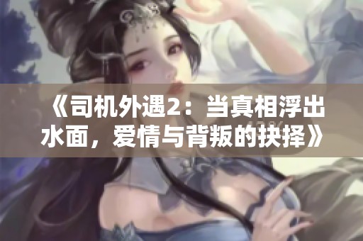 《司机外遇2：当真相浮出水面，爱情与背叛的抉择》