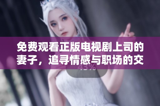 免费观看正版电视剧上司的妻子，追寻情感与职场的交织故事