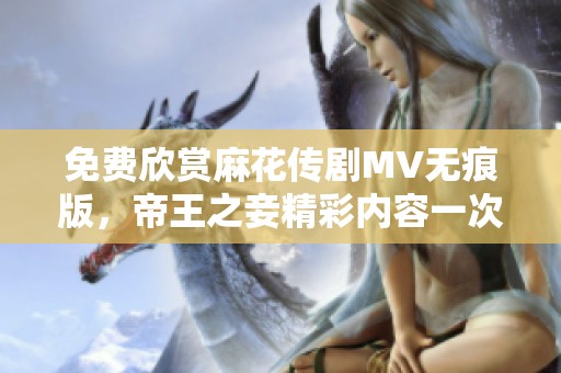 免费欣赏麻花传剧MV无痕版，帝王之妾精彩内容一次看个够