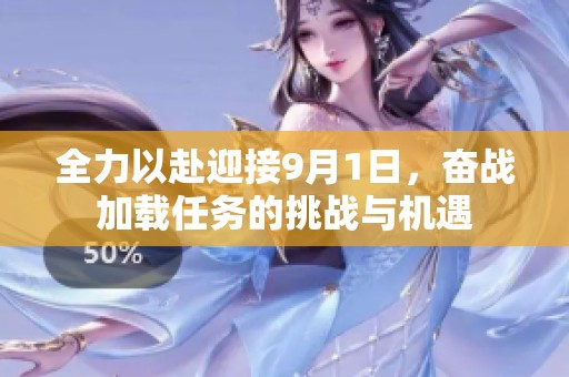 全力以赴迎接9月1日，奋战加载任务的挑战与机遇