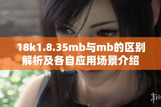 18k1.8.35mb与mb的区别解析及各自应用场景介绍
