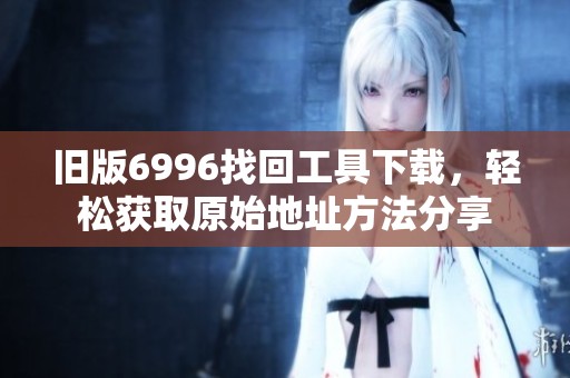 旧版6996找回工具下载，轻松获取原始地址方法分享
