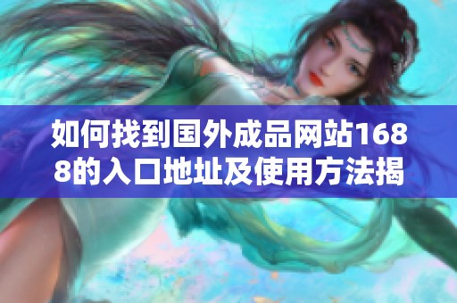 如何找到国外成品网站1688的入口地址及使用方法揭秘