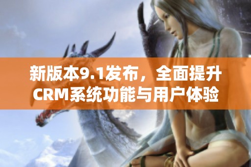 新版本9.1发布，全面提升CRM系统功能与用户体验