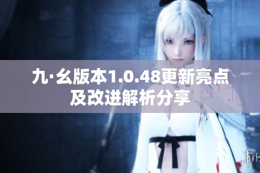 九·幺版本1.0.48更新亮点及改进解析分享