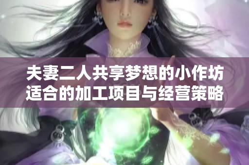 夫妻二人共享梦想的小作坊适合的加工项目与经营策略探讨