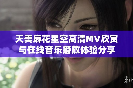 天美麻花星空高清MV欣赏与在线音乐播放体验分享