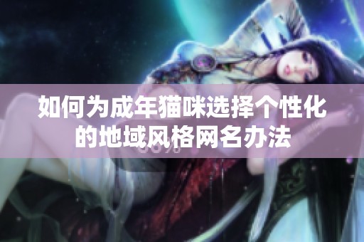 如何为成年猫咪选择个性化的地域风格网名办法