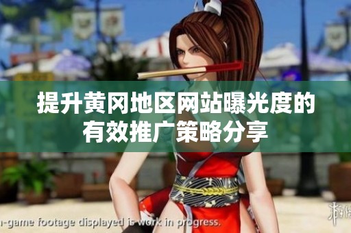 提升黄冈地区网站曝光度的有效推广策略分享