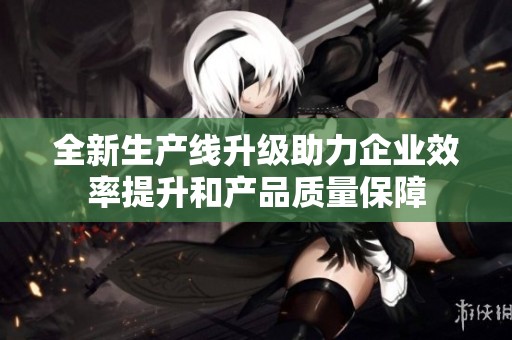 全新生产线升级助力企业效率提升和产品质量保障