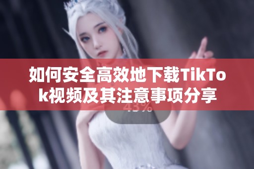 如何安全高效地下载TikTok视频及其注意事项分享