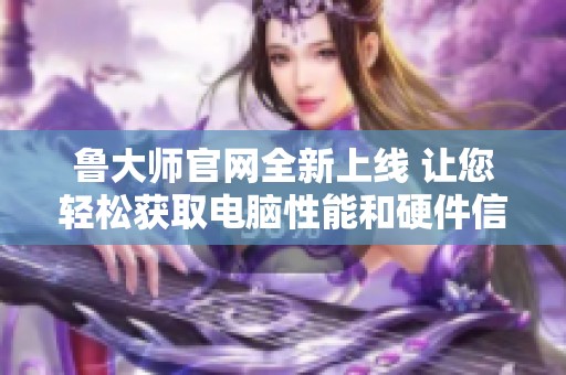 鲁大师官网全新上线 让您轻松获取电脑性能和硬件信息