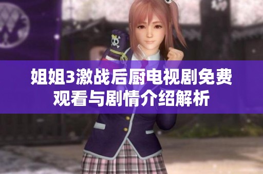 姐姐3激战后厨电视剧免费观看与剧情介绍解析