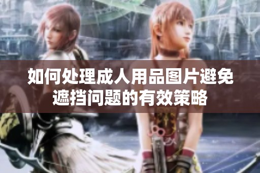 如何处理成人用品图片避免遮挡问题的有效策略