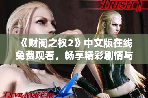 《财阀之权2》中文版在线免费观看，畅享精彩剧情与精彩演绎