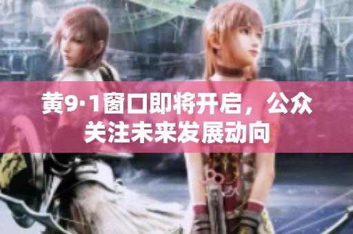 黄9·1窗口即将开启，公众关注未来发展动向
