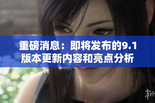 重磅消息：即将发布的9.1版本更新内容和亮点分析