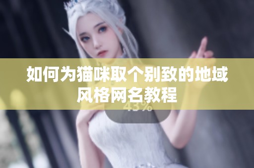 如何为猫咪取个别致的地域风格网名教程
