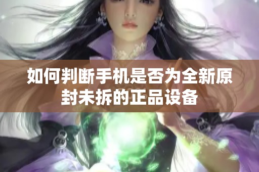 如何判断手机是否为全新原封未拆的正品设备