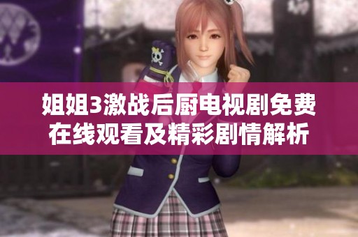 姐姐3激战后厨电视剧免费在线观看及精彩剧情解析