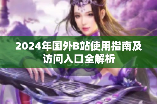 2024年国外B站使用指南及访问入口全解析
