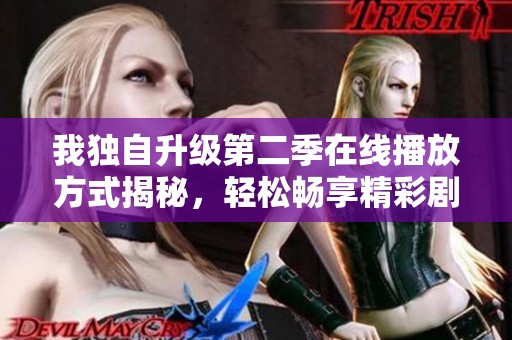 我独自升级第二季在线播放方式揭秘，轻松畅享精彩剧情