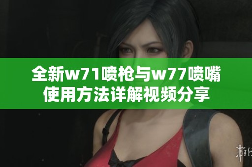 全新w71喷枪与w77喷嘴使用方法详解视频分享