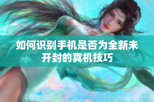 如何识别手机是否为全新未开封的真机技巧