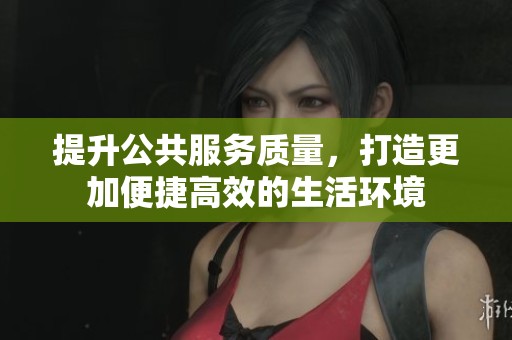 提升公共服务质量，打造更加便捷高效的生活环境