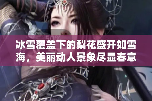 冰雪覆盖下的梨花盛开如雪海，美丽动人景象尽显春意