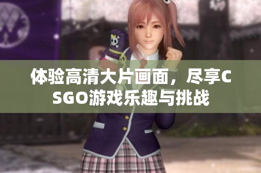 体验高清大片画面，尽享CSGO游戏乐趣与挑战