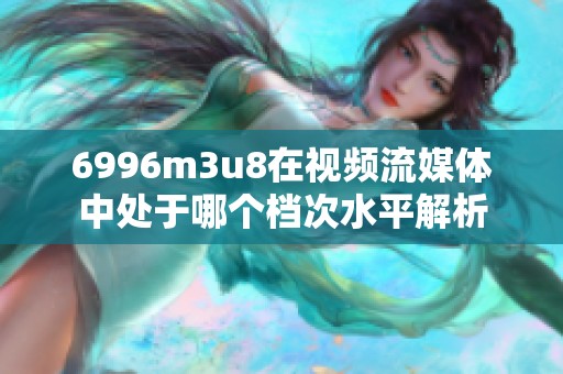 6996m3u8在视频流媒体中处于哪个档次水平解析
