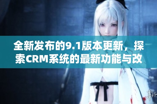 全新发布的9.1版本更新，探索CRM系统的最新功能与改进