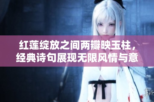红莲绽放之间两瓣映玉柱，经典诗句展现无限风情与意境