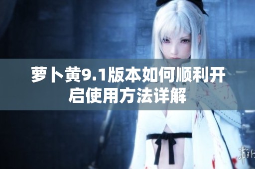萝卜黄9.1版本如何顺利开启使用方法详解